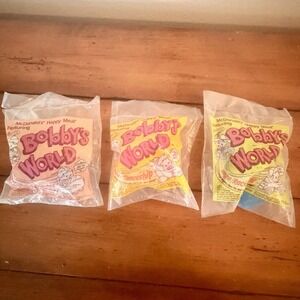 BOBBY'S WORLD -‎ VINTAGE 1994 MCDONALD'S HAPPY MEAL TOYS - SET OF 3